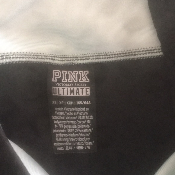 VICTORIA SECRET PINK TRACKSUIT. Cropped Long Sleeve Hoodie & Leggings SET - Picture 16 of 16